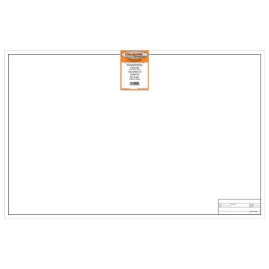 Disc Clearprint Vellum Title Block and Border 1000H 16 lb. 22