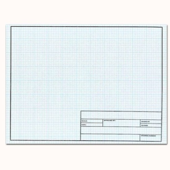 Disc Clearprint Fade Out Grid 10X10 grid 11X17 (10 pk) w/Title Block