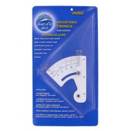 Adjustable Acrylic Triangle Professional, Clear w/ Inking Edge 8