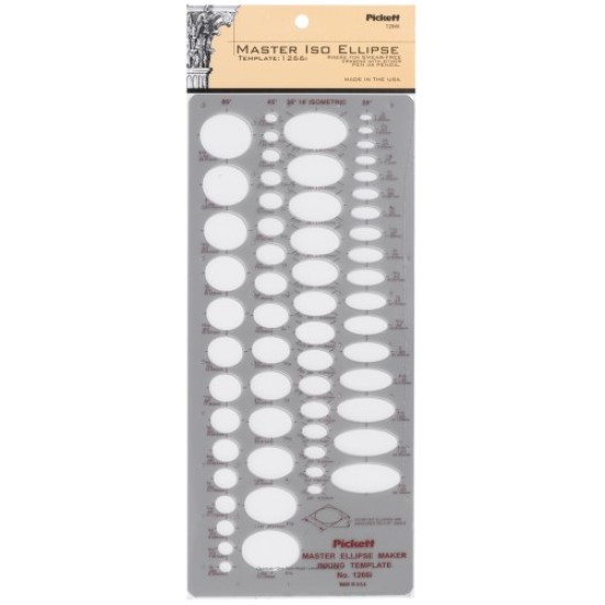 Disc Chartpak Template Master Isometric Ellipse