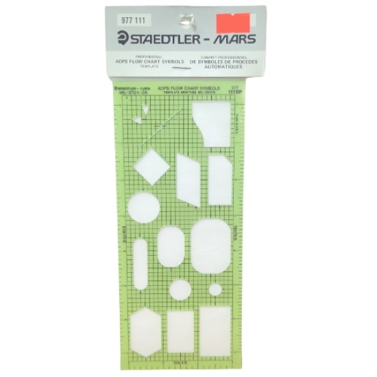 Staedtler Mars Template ADPS Flow Chart Symbols