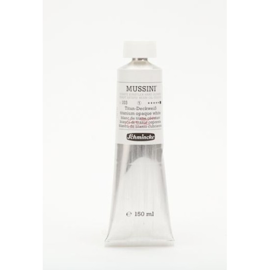 Disc Mussini Oil 150 ml. Titanium Opaque White