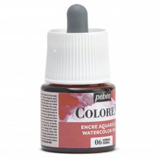 Colorex Watercolour Ink 45 ml. Coral