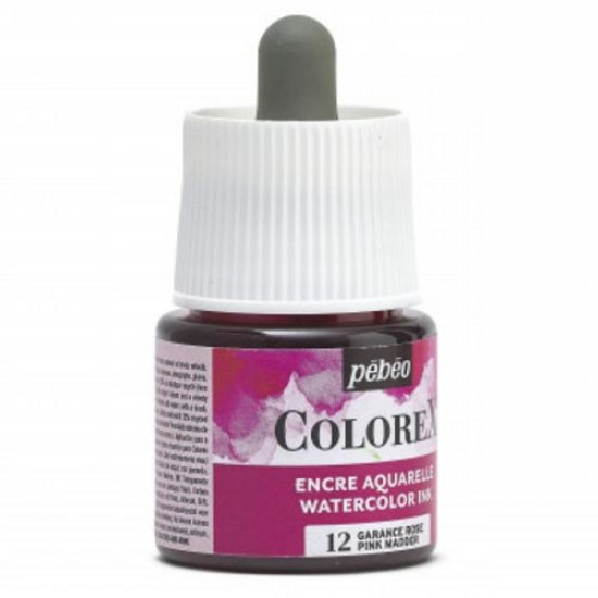 Colorex Watercolour Ink 45 ml. Pink Madder