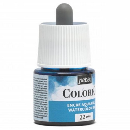 Colorex Watercolour Ink 45 ml. Cyan