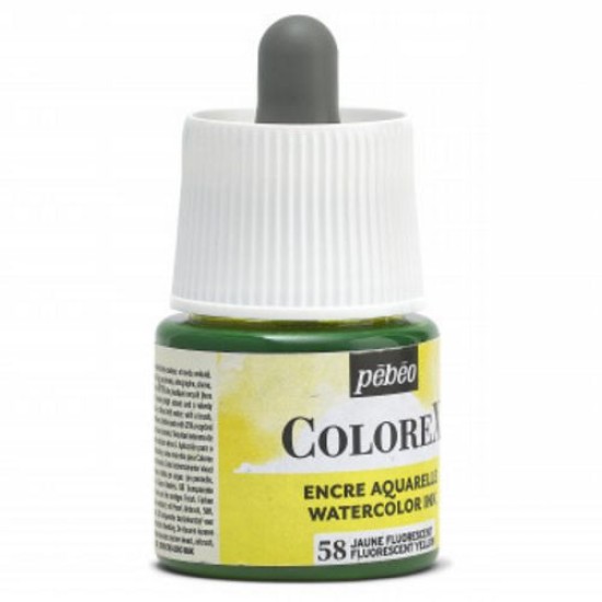 Colorex Watercolour Ink 45 ml. Fluorescent Yellow
