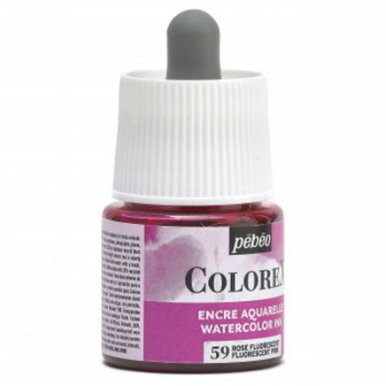 Colorex Watercolour Ink 45 ml. Fluorescent Pink