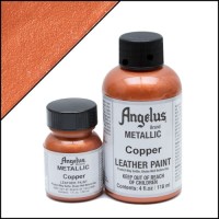 Angelus Metallic Leather Paint 1 oz. Copper