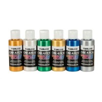 Createx Airbrush Colors Pearl Set of 6  2 oz.