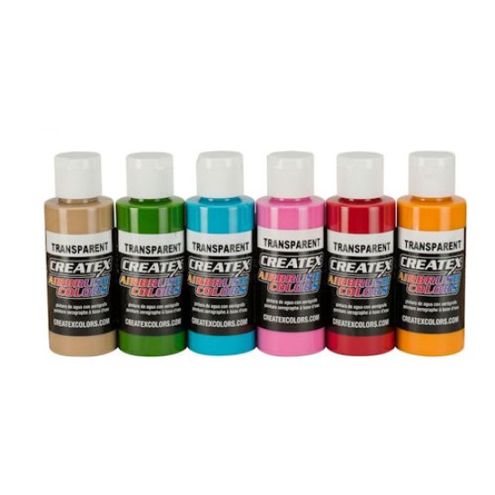 Createx Airbrush Colors Tropical Set of 6  2 oz.