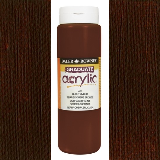 Daler Rowney Acrylic 500 ml. Burnt Umber