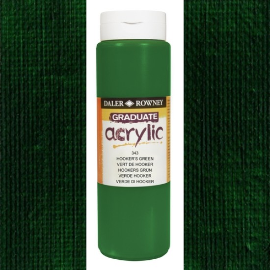 Daler Rowney Acrylic 500 ml. Hookers Green