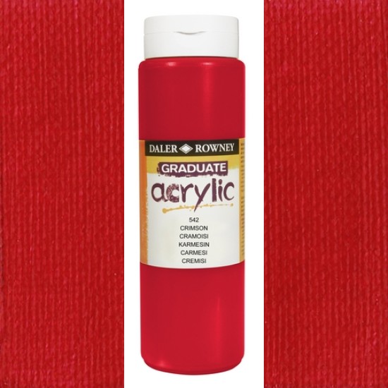 Daler Rowney Acrylic 500 ml. Crimson