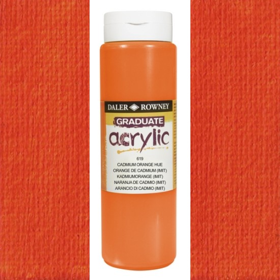Daler Rowney Acrylic 500 ml. Cadmium Orange Hue