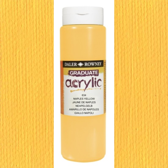 Daler Rowney Acrylic 500 ml. Naples Yellow