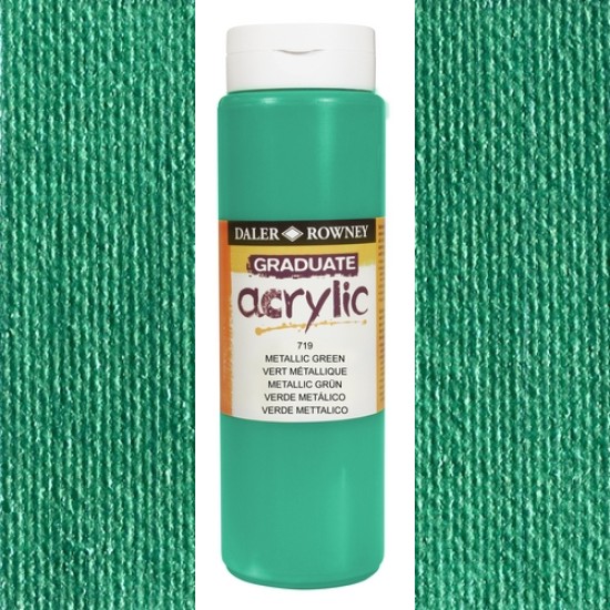 Daler Rowney Acrylic 500 ml. Metalic Green