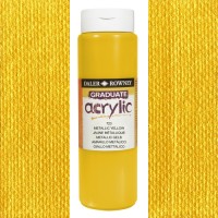 Daler Rowney Acrylic 500 ml. Metallic Yellow