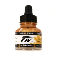 Daler Rowney Fw Ink 29.5 ml. Gold Imit