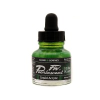 Daler Rowney FW Pearlescent 1 oz Macaw Green