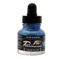 Daler Rowney FW Pearlescent 1 oz Sun Up Blue