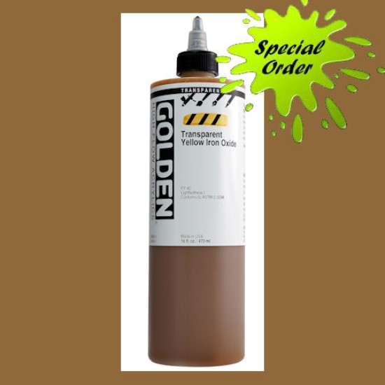 Golden High Flow Ser. 1, 16 oz. Transparent Yellow Iron Oxide