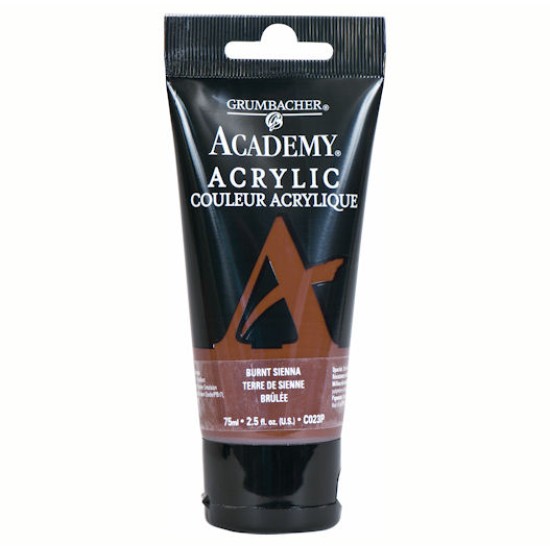 Academy Acrylic 75 ml. Burnt Sienna