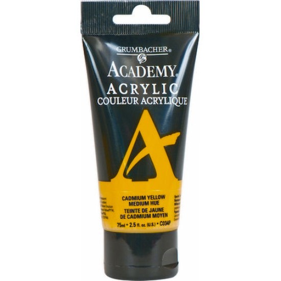 Academy Acrylic 75 ml. Cadmium Yellow Medium Hue