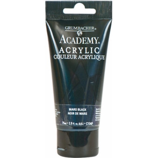 Academy Acrylic 75 ml. Mars Black Hue