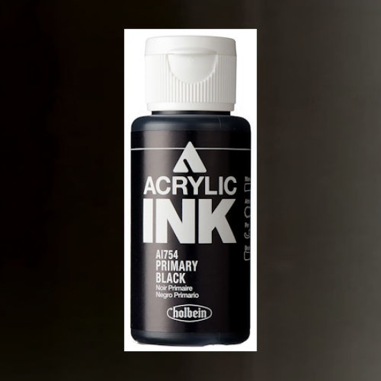 Holbein Acrylic Ink 30 ml Primary Black