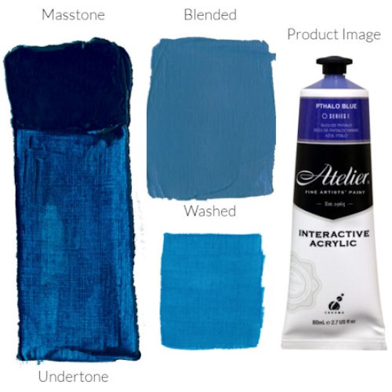 Interactive Acrylic Ser. 1 80 ml. Pthalo Blue