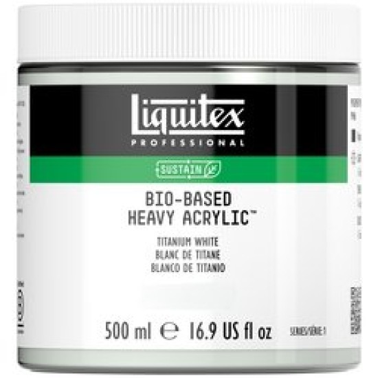 Disc Liquitex Bio-Based Hvy Acrylic Ser. 1, 500 ml Titanium White
