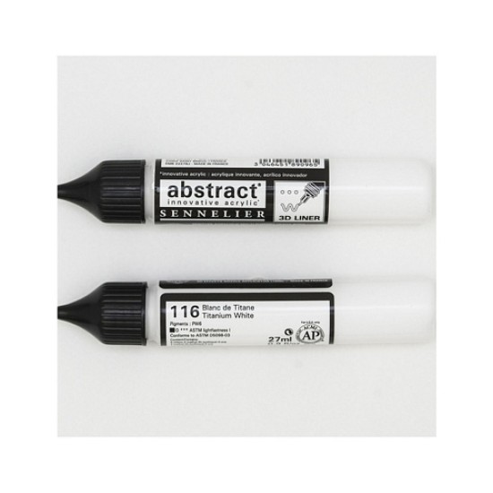 Abstract Liner 27 ml. Titanium White