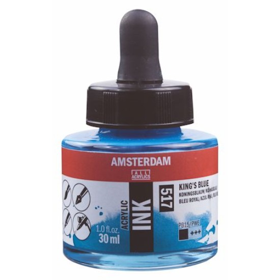 Amsterdam Acrylic Ink 30 ml. Kings Blue