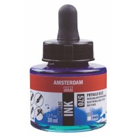 Amsterdam Acrylic Ink 30 ml. Phthalo Blue