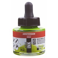 Amsterdam Acrylic Ink 30 ml. Olive Green Lt.