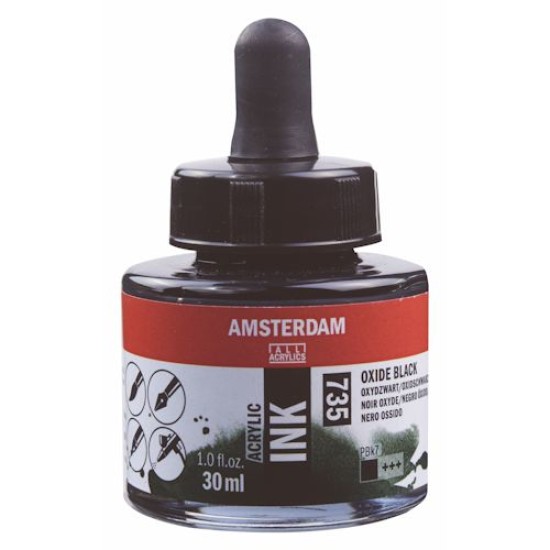 Amsterdam Acrylic Ink 30 ml. Oxide Black