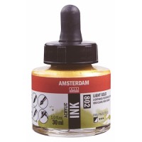 Amsterdam Acrylic Ink 30 ml. Light Gold