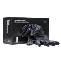 Montana Latex Gloves Black Medium Box/100