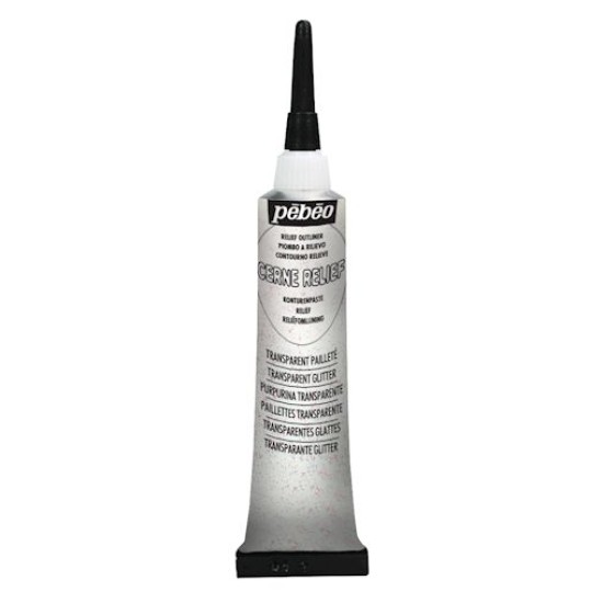 Vitrail Transparent Glitter Cerne Relief 20 ml Tube