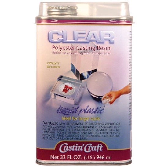 Castin’Craft Clear Polyester Casting Resin with Catalyst 32 oz.