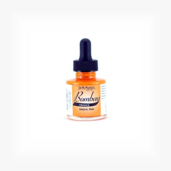 Bombay Waterproof India Ink 1 oz Orange