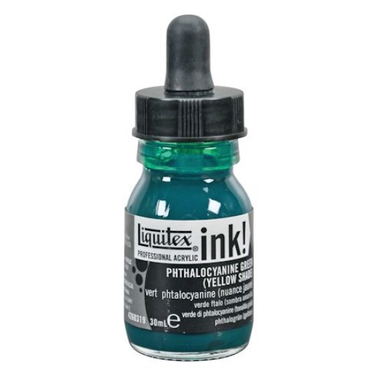 Liquitex Ink 30 ml Jar Phthalocyanine Green Yellow Shade