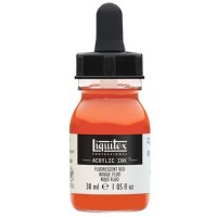 Liquitex Ink 30 ml Jar Fluorescent Red