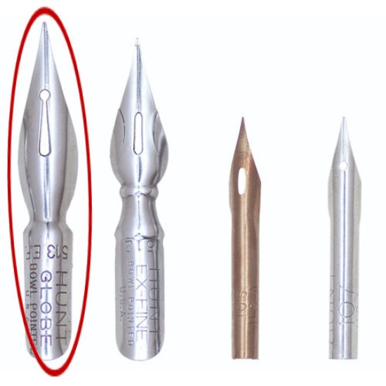 Speedball 513EF Globe Pen Nib