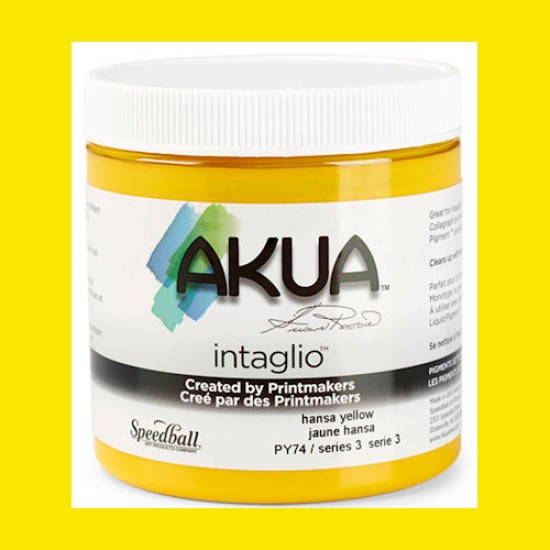 Akua Intaglio 8 oz. S3. Hansa Yellow