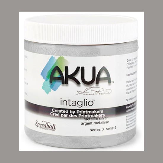 Akua Intaglio 8 oz. S3. Metallic Silver