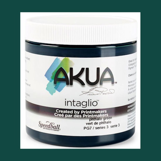 Akua Intaglio 8 oz. S3. Phthalo Green