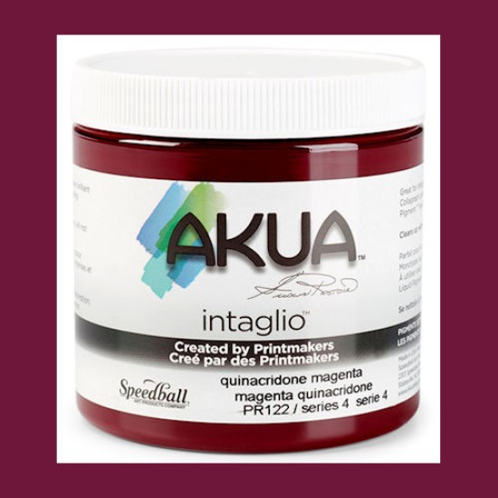 Akua Intaglio 8 oz. S4. Quinacridone Magenta