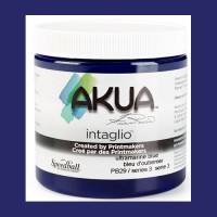 Akua Intaglio 8 oz. S3. Ultramarine Blue
