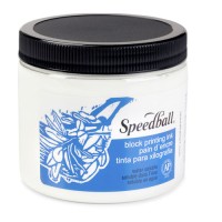 Speedball Water Soluble Block Ink 16 oz White